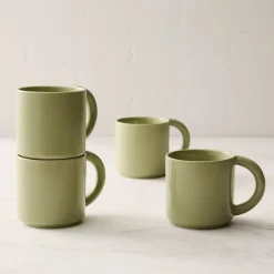 West Elm Straight-Sided Stoneware Mug Sets