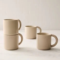West Elm Straight-Sided Stoneware Mug Sets