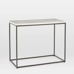 West Elm Streamline Marble Side Table (28")
