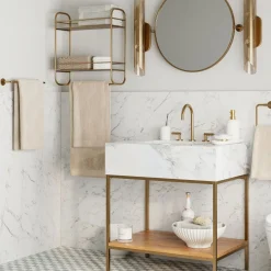 West Elm Streamline Marble Single Bathroom Vanity (31.5")