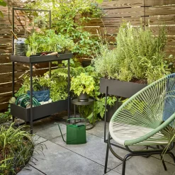 West Elm Streamline Metal Indoor/Outdoor Planters