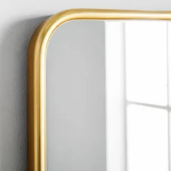 West Elm Streamline Metal Rounded Edge Wall Mirror