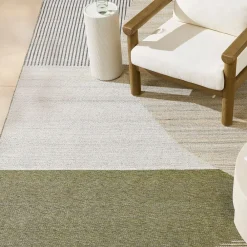 West Elm Striped Arch Outdoor Performance Rug