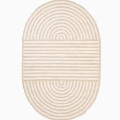 West Elm Striped Oblong Outdoor Performance Rug