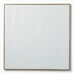 West Elm Subtle White Floral Wall Art