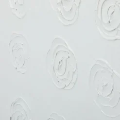 West Elm Subtle White Floral Wall Art