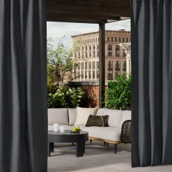 West Elm Sunbrella® Grommet Cast Performance Curtain