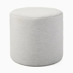 West Elm Sunbrella® Indoor/Outdoor Canvas Round Pouf