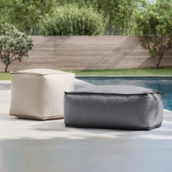 West Elm Sunbrella® Indoor/Outdoor Cast Pouf