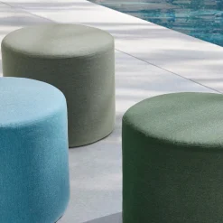 West Elm Sunbrella® Indoor/Outdoor Cast Round Pouf
