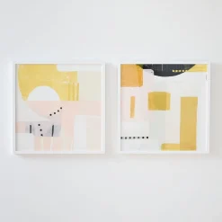 West Elm Sunny and Dots Framed Wall Art by Minted for