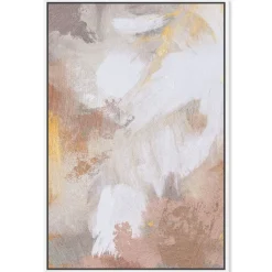 West Elm Sunrise Abstract Framed Canvas Wall Art