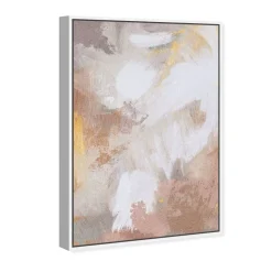 West Elm Sunrise Abstract Framed Canvas Wall Art
