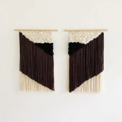 West Elm Sunwoven Asymmetical Wall Hanging