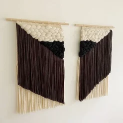 West Elm Sunwoven Asymmetical Wall Hanging