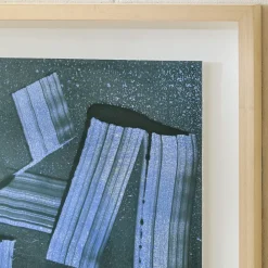 West Elm Swipes of Blue Wall Art