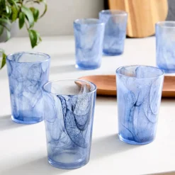 West Elm Swirl Dring Glass Sets
