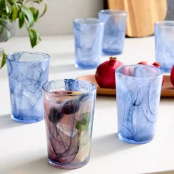 West Elm Swirl Dring Glass Sets