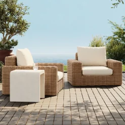 West Elm Syros Indoor/Outdoor Waterfall Side Table (19")