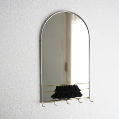 West Elm SZKLO Glass Arched Mirror Wall Organizer