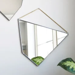 West Elm SZKLO Glass Geo Rock Mirrors