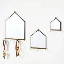 West Elm SZKLO Glass House Mirror Wall Organizers