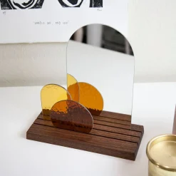 West Elm SZKLO Glass Look At Me Mirror Stand