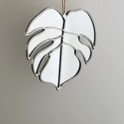 West Elm SZKLO Glass Monstera Wall Mirror
