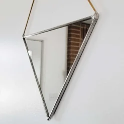 West Elm SZKLO Glass Triangle Wall Mirror