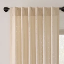 West Elm Tactile Lines Sheer Curtain