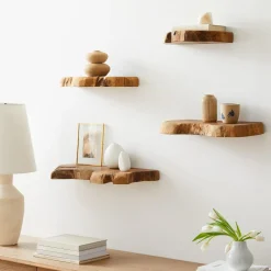 West Elm Takara Live Edge Wall Shelves