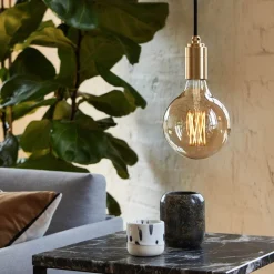 West Elm Tala Pendant w/Gaia Bulb