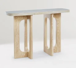 West Elm Taliferro Travertine Console Table (48")