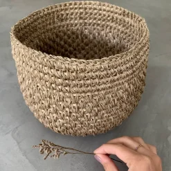 West Elm TALLO de OLIVO Fique Bread Basket
