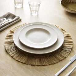 West Elm TALLO de OLIVO Fique Fringe Placemat