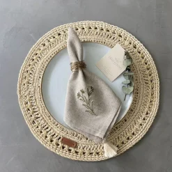 West Elm TALLO de OLIVO Fique Pacific Placemats (Set of 4)