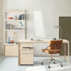 West Elm Tandem Desk (60"), File Cabinet (16") & Free Standing Shelf Set