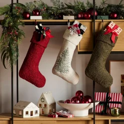 West Elm Tannenbaum Boucle Stocking