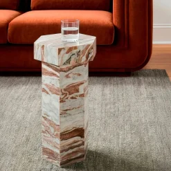 West Elm Tavi Marble Drink Table (20")