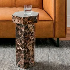 West Elm Tavi Marble Drink Table (20")