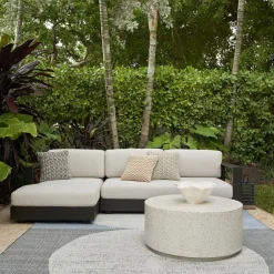 West Elm Telluride Aluminum Outdoor 2-Piece Chaise Sectional (113")