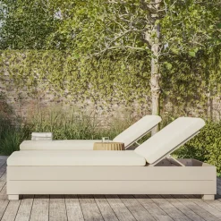 West Elm Telluride Aluminum Outdoor Chaise Lounge