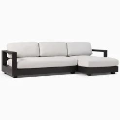 West Elm Telluride Aluminum Outdoor 2-Piece Chaise Sectional Replacement Cushions