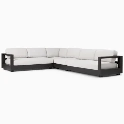West Elm Telluride Aluminum Outdoor 4-Piece L-Shaped Sectional Protective Cover