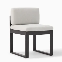 West Elm Telluride Aluminum Outdoor Side Dining Chair Cushion Covers