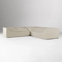 West Elm Telluride Aluminum Outdoor 3-Piece L-Shaped Sectional Protective Cover