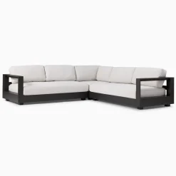 West Elm Telluride Aluminum Outdoor 3-Piece L-Shaped Sectional Protective Cover