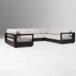 West Elm Telluride Aluminum Outdoor 6-Piece U-Shaped Sectional (149")
