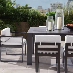 West Elm Telluride Aluminum Outdoor Arm Dining Chair