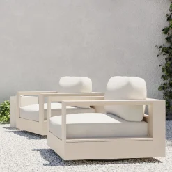 West Elm Telluride Aluminum Outdoor Swivel Chair